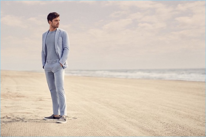 Sebastian Stan is a sharp vision as the star of BOSS' "Summer of Ease" campaign.