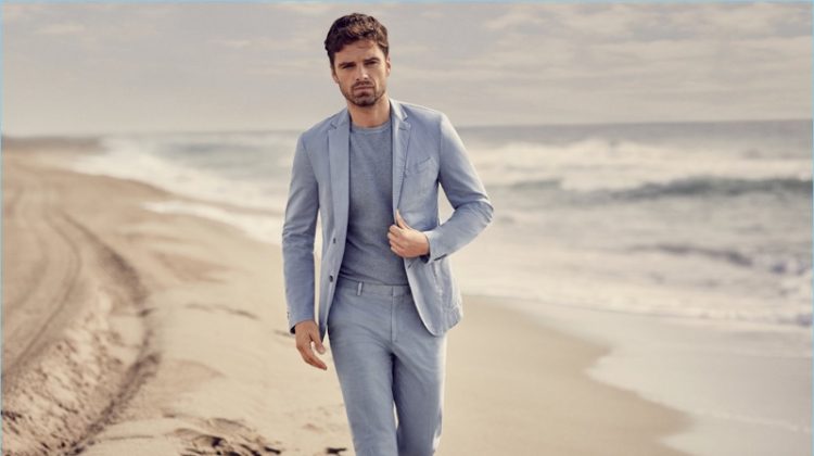 Sebastian Stan Dons Soft Hues for BOSS ‘Summer of Ease’ Campaign