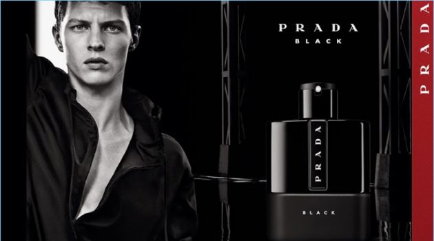 Tim Schuhmacher Fronts Luna Rossa Black Prada Fragrance Campaign Tim Schuhmacher stars in the fragrance campaign for Prada Luna Rossa Black.