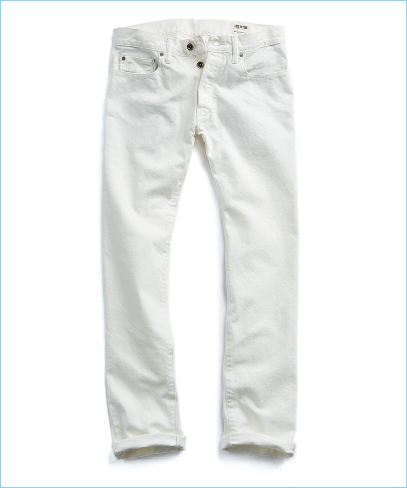 Todd Snyder Made in LA Selvedge White Jeans
