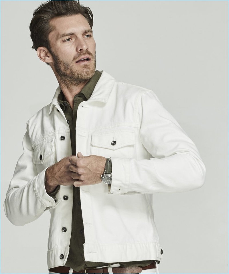 Todd Snyder Made in LA White Denim Jacket