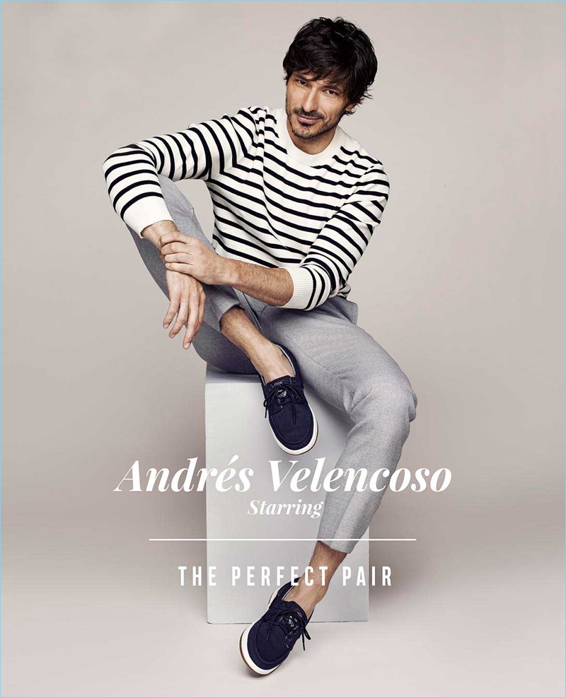 Spanish model Andres Velencoso stars in Xti's spring-summer 2018 campaign.