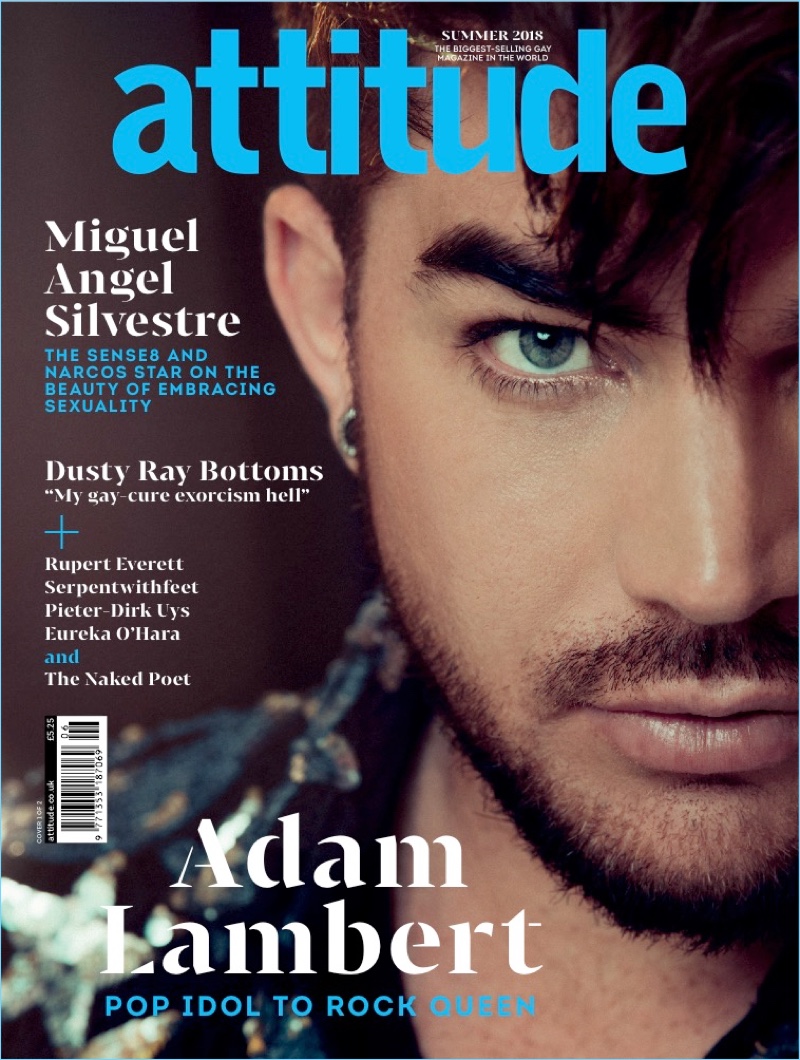 Adam Lambert covers the summer 2018 issue of Attitude magazine.