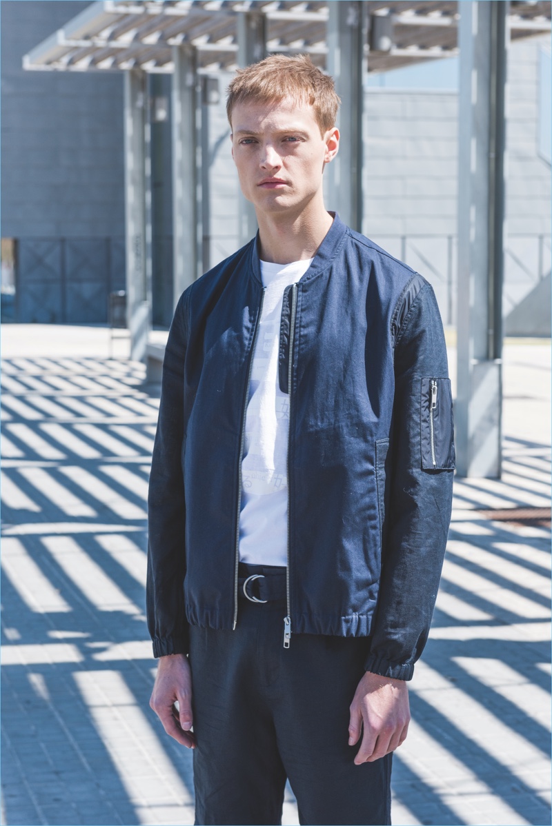 Antony Morato enlists Dane Bell to model a look from its summer #GetLoose collection.