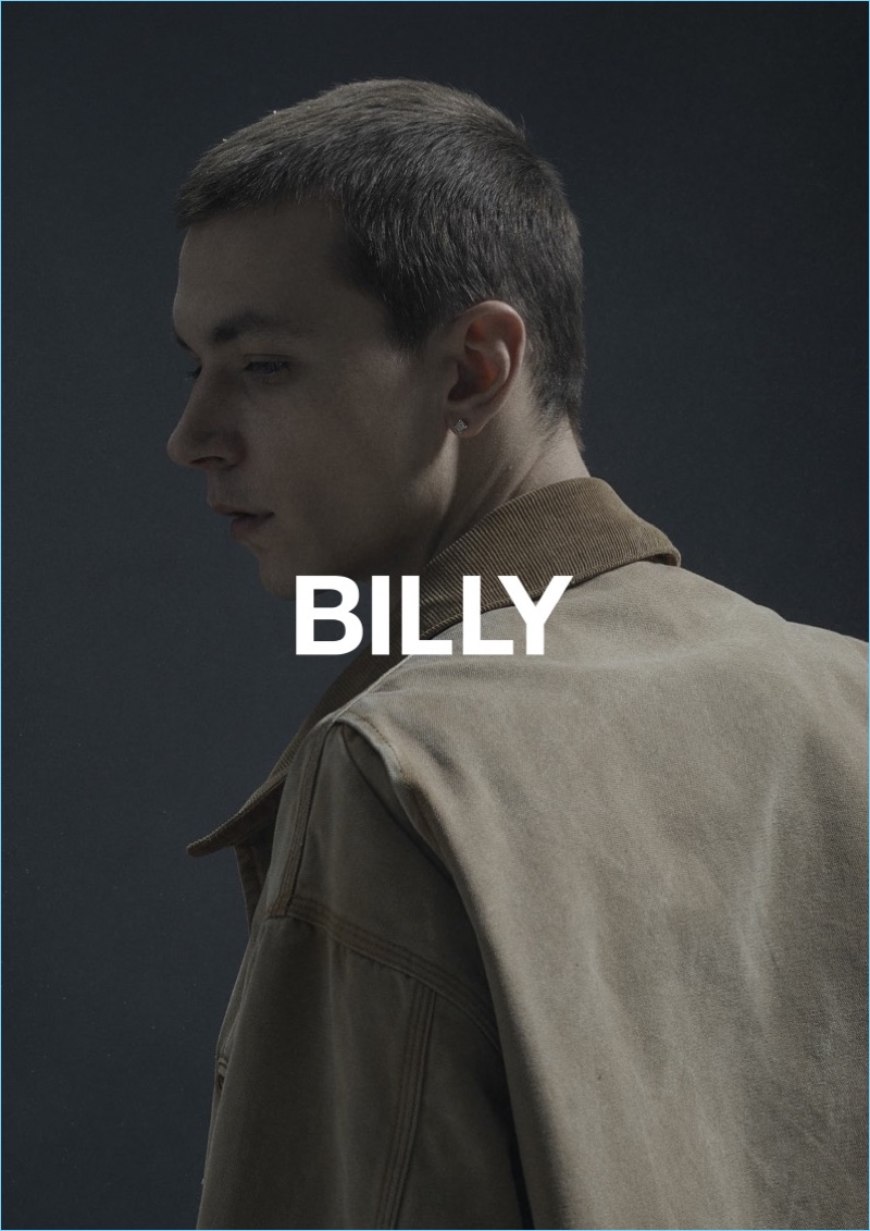 Yuri Pleskun stars in BILLY's fall-winter 2018 lookbook.