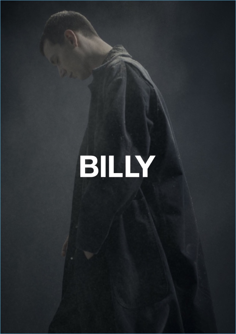 BILLY enlists Yuri Pleskun as the star of its fall-winter 2018 lookbook.