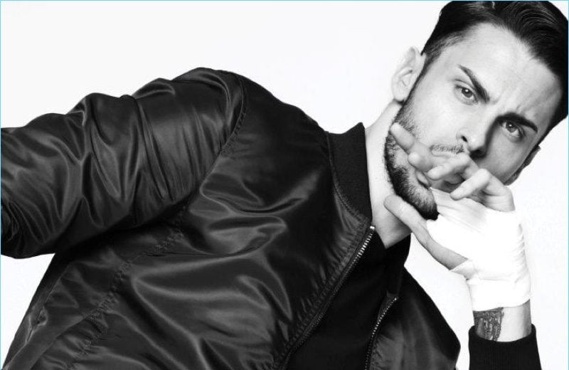 Baptiste Giabiconi Goes Sporty for Victor Magazine