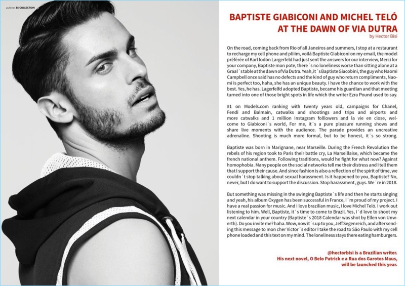 Baptiste Giabiconi 2018 Victor Cover Photo Shoot 004