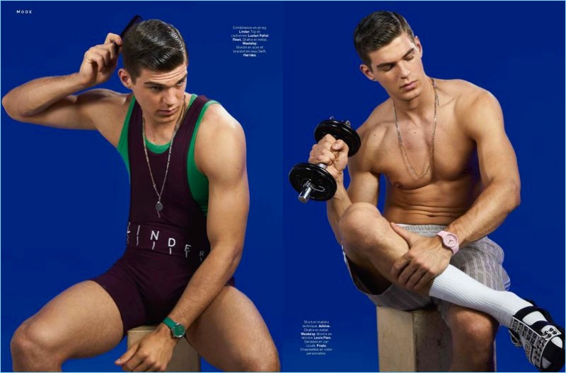 Bertold Zahoran Gets in a Workout with Stylist Magazine
