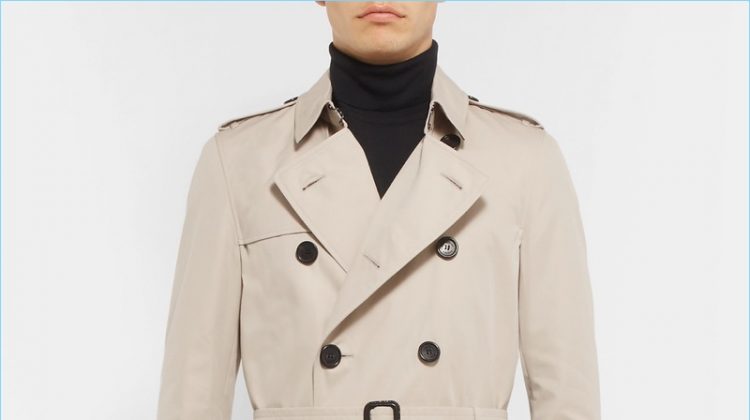 Burberry Kensington Mid-Length Weatherproof Cotton-Gabardine Trench Coat