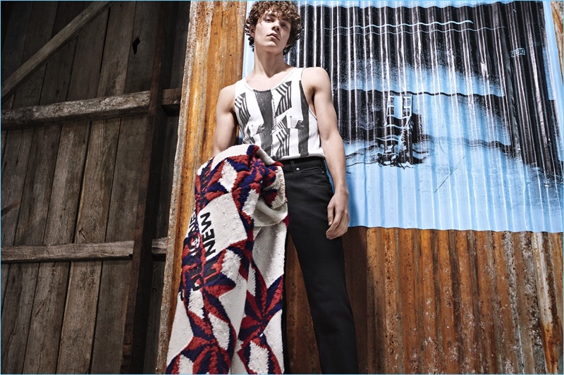 Alec Pollentier stars in Calvin Klein 205W39NYC's pre-fall 2018 campaign.