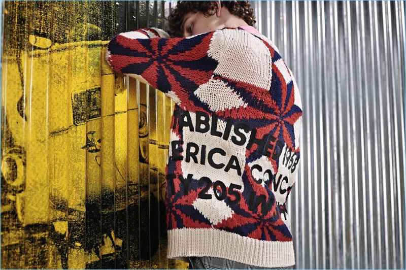 Belgian model Alec Pollentier appears in Calvin Klein 205W39NYC's pre-fall 2018 campaign.