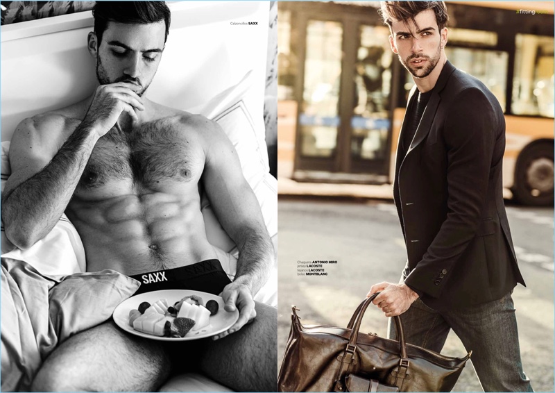 Carlos San Juan stars in an editorial for Dear magazine.