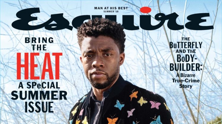 Chadwick Boseman covers the summer 2018 issue of Esquire.