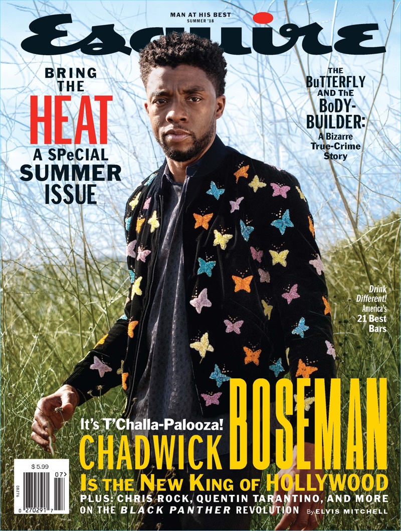 Chadwick Boseman covers the summer 2018 issue of Esquire. » Chadwick Boseman Covers Esquire, Discusses Black Panther's Success Chadwick Boseman covers the summer 2018 issue of Esquire.