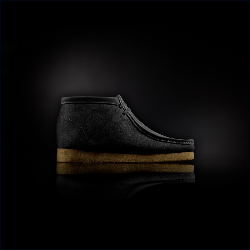 Clarks "Made in Italy" Wallabee Boots in Black