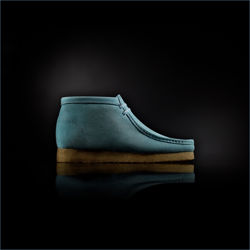 Clarks "Made in Italy" Wallabee Boots in Blue