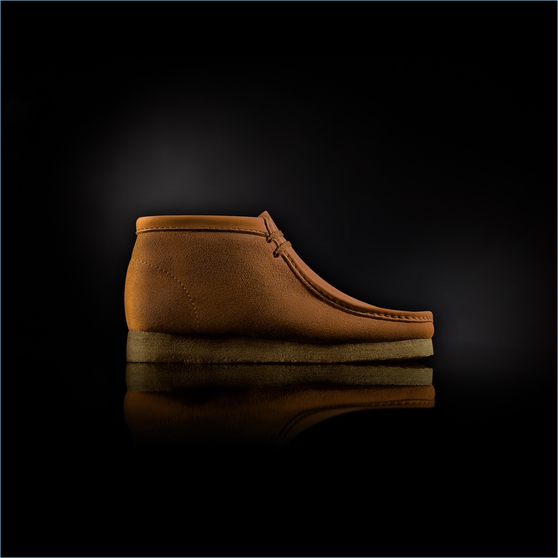 Clarks "Made in Italy" Wallabee Boots in Ochre