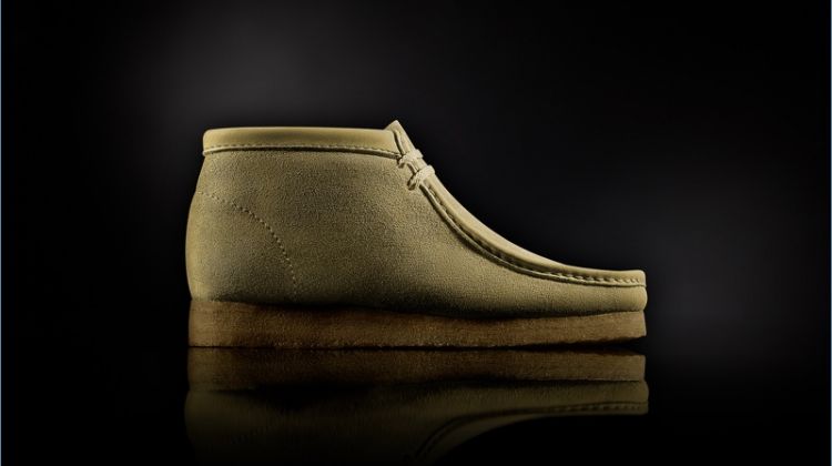 Clarks "Made in Italy" Wallabee Boots in Sand