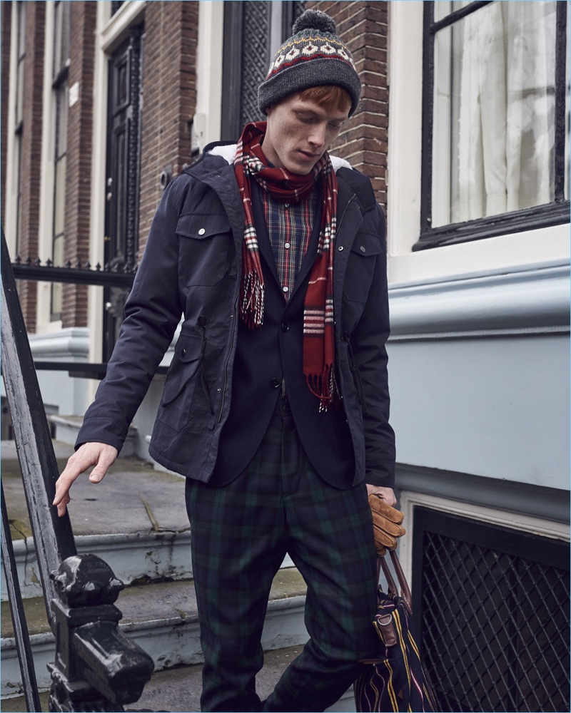 Dressed for winter, Linus Wordemann stars in Club of Gents' latest campaign.