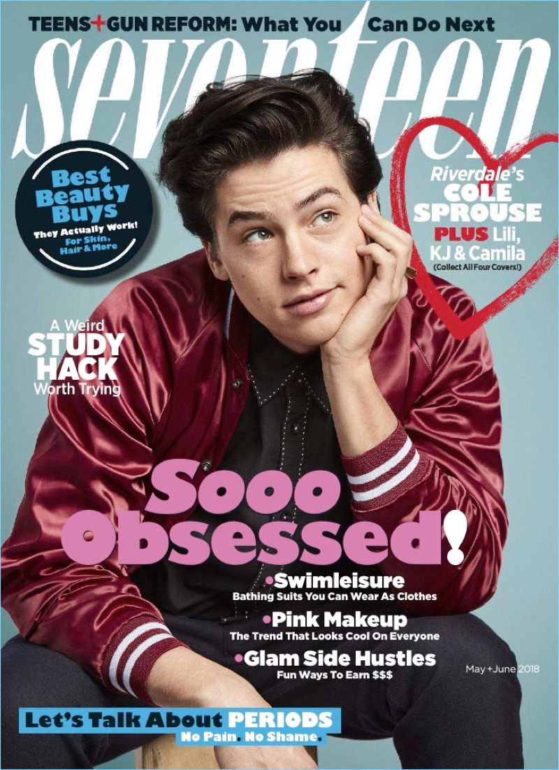 Cole Sprouse covers the May/June 2018 issue of Seventeen magazine.