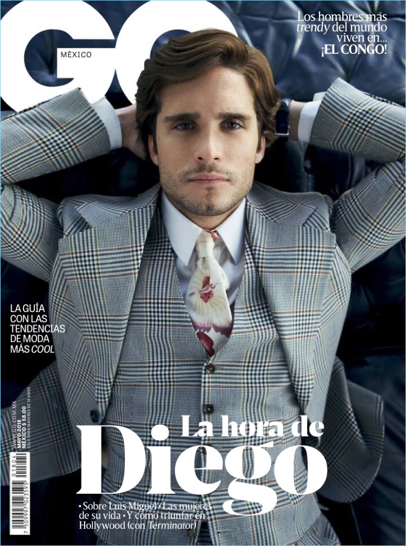 Diego Boneta covers the May 2018 issue of GQ México.