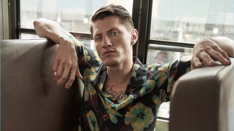 Eli Hall Dons Retro-Inspired Style for Avant Garde Magazine