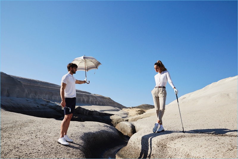 Esther Haase photographs Parker Gregory and Aida Artiles for Falke.