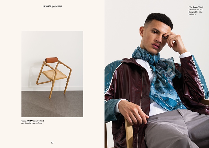Fashionisto Exclusive 2018 Playful Coolness 002 Adil Haddaoui wears all clothes Hermès.