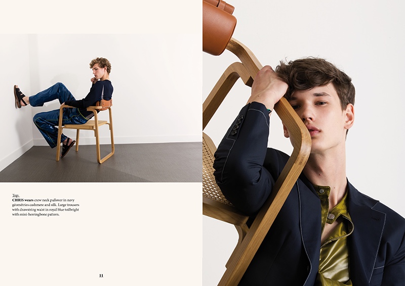 Fashionisto Exclusive 2018 Playful Coolness 006 Pictured Left to Right: Chris Kapinga and Dion Gerbers in Hermès.