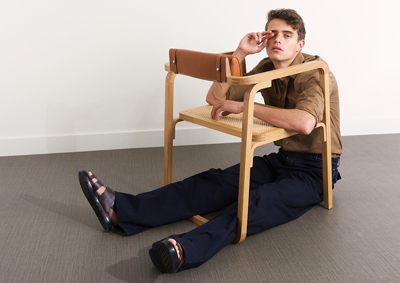 Fashionisto Exclusive 2018 Playful Coolness 010 Dutch model Jordy Baan wears Hermès.