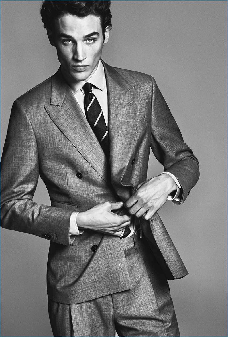 New Behaviour: Federico Novello Dons Massimo Dutti Formal Collection ...