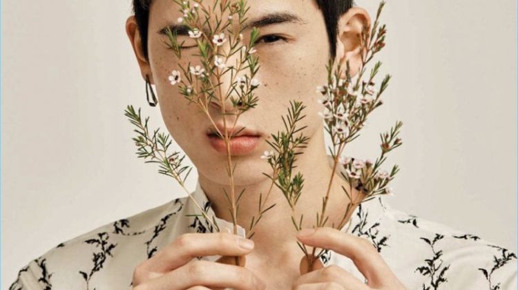 Mr. Bloom: Moon In Su & Lee Hyun Seok Don Nature-Inspired Looks for GQ Taiwan