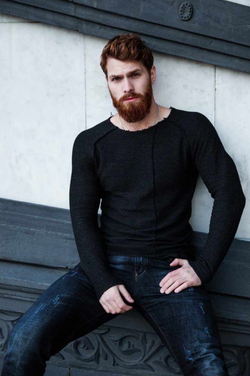 Red Bearded Handsome Man