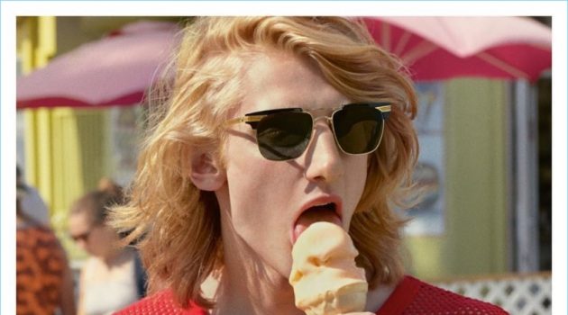 Dwight Hoogendijk Enjoys a Gucci Ice Cream Date for Spring '18 Eyewear Campaign Dwight Hoogendijk fronts Gucci's spring-summer 2018 eyewear campaign.