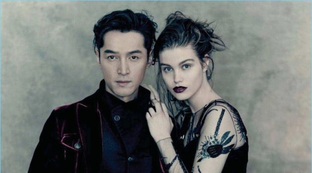 A Romance Melody: Hu Ge & Luna Bijl Star in Vogue China Cover Story Paolo Roversi photograph Hu Ge and Luna Bijl for Vogue China.