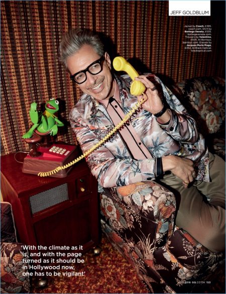 Jeff Goldblum 2018 British GQ Cover Photo Shoot 007