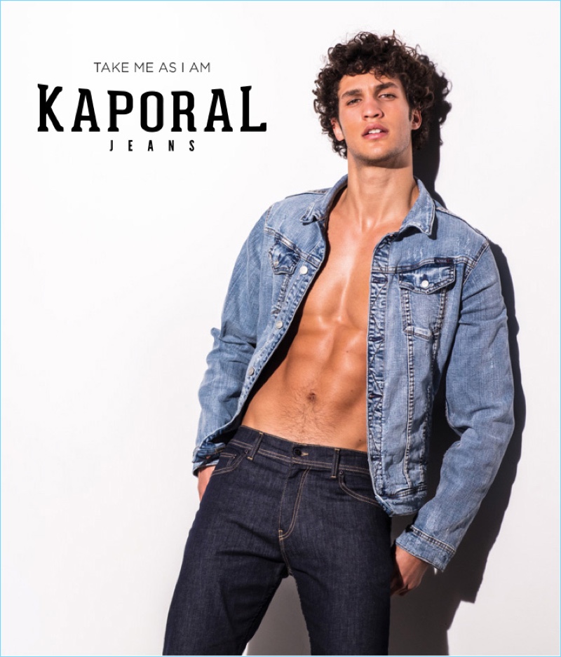 Kaporal Jeans taps Francisco Henriques as the star of its spring-summer 2018 campaign.