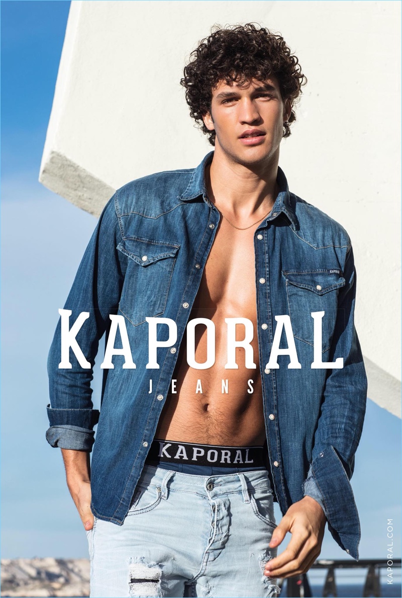 Francisco Henriques stars in Kaporal Jeans' spring-summer 2018 campaign.