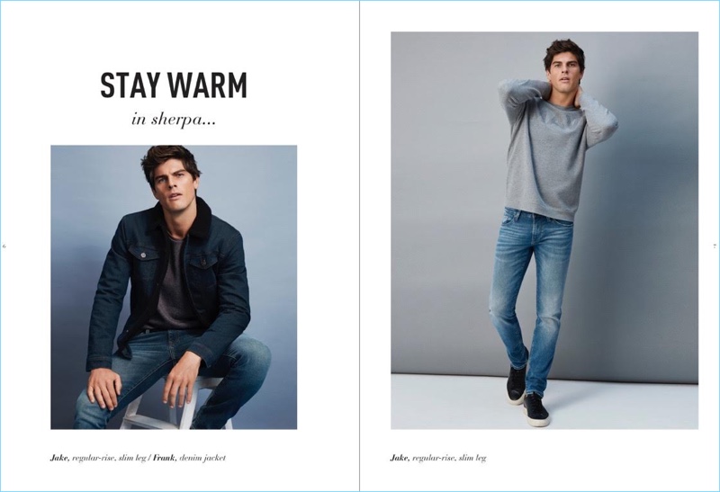 Evandro Soldati goes casual in denim from Mavi.