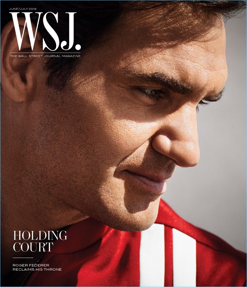 Roger Federer covers the June/July 2018 issue of WSJ. Magazine.