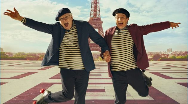Martin Short & Steve Martin Star in Cheeky GQ Shoot Steve Martin and Martin Short wear jackets and pants by Giorgio Armani. They also sport Armor-Lux shirts and Laulhere hats.