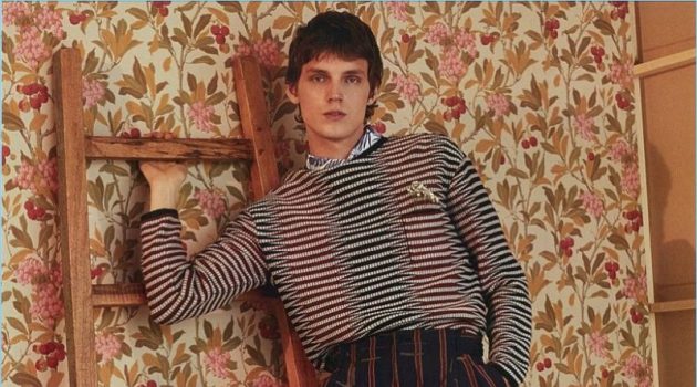 Prints Among Men: Theo Neilson Rocks Stripes for Harrods Prints Among Men: Theo Neilson Rocks Stripes for Harrods