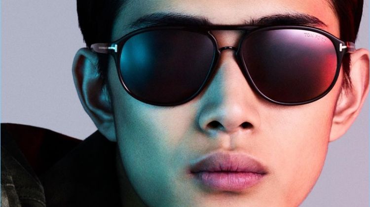 Li Yufeng stars in a digital eyewear campaign for Tom Ford.