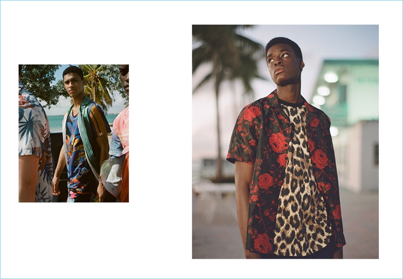 Jan Carlos Diaz rocks a bold printed look from Topman.