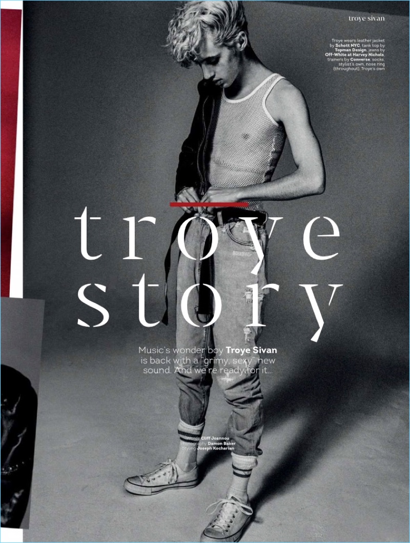 Taking to the studio, Troye Sivan links up with Attitude magazine.