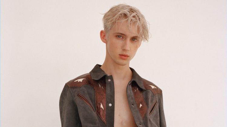 Singer Troye Sivan wears a spring-summer 2018 look by Coach.