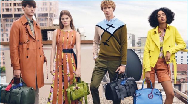 Sven de Vries & Jegor Venned Embrace Stylish Cool for Trussardi Spring '18 Campaign Models Jegor Venned, Myrthe Bolt, Sven de Vries, and Damaris Goddrie star in Trussardi's spring-summer 2018 campaign.