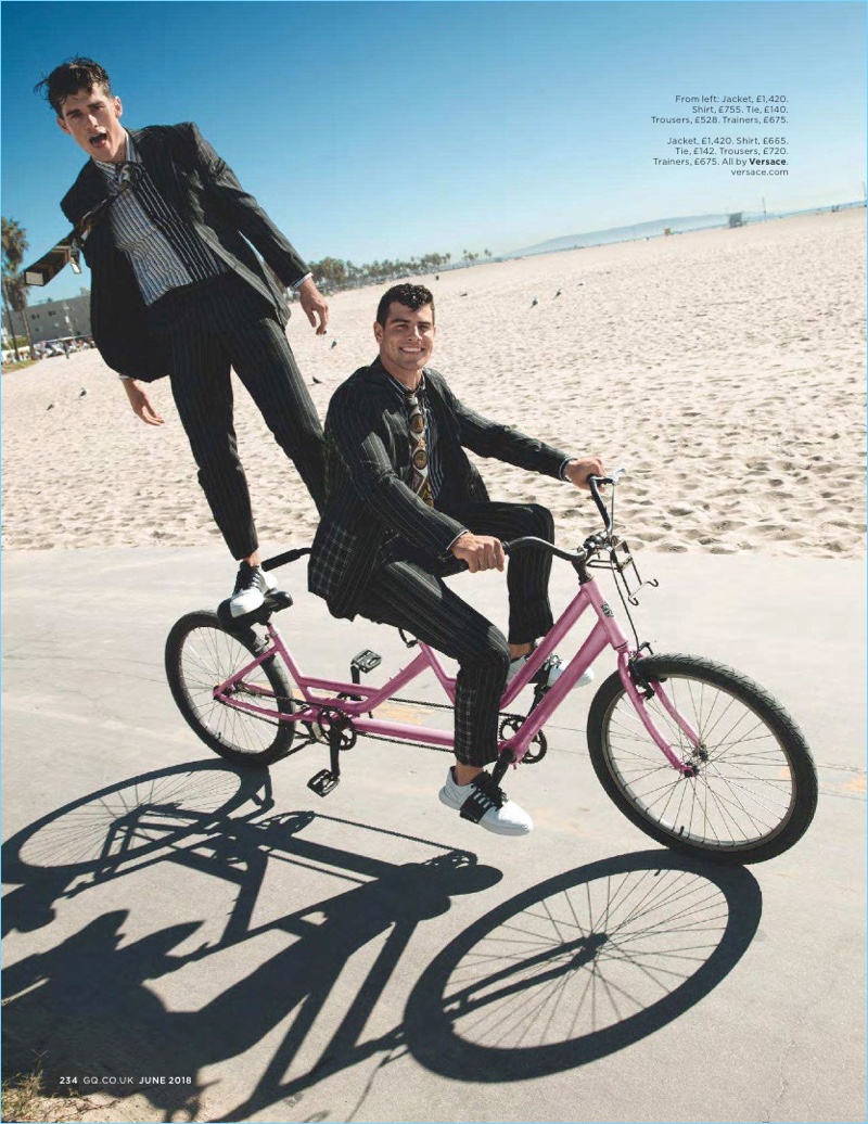Michael Yerger, Franky Cammarata + More in Versace for British GQ