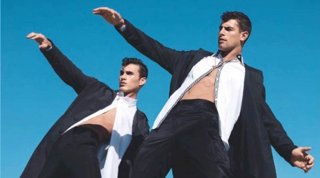 Michael Yerger, Franky Cammarata + More in Versace for British GQ Michael Yerger, Franky Cammarata + More in Versace for British GQ